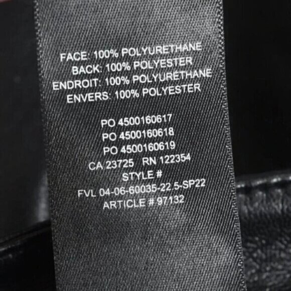 Aritzia Wildred The Melina Cropped Pant Vegan Leather Black Size 0 - Picture 9 of 12